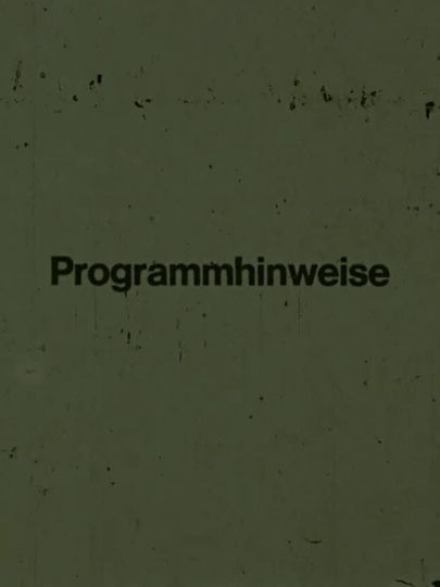 Programmhinweise