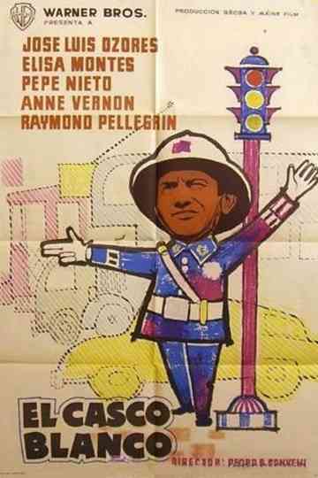 El casco blanco Poster