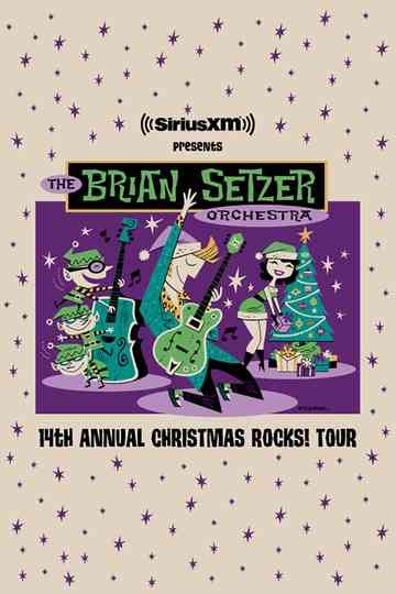 The Brian Setzer Orchestra Christmas Rocks Live Poster