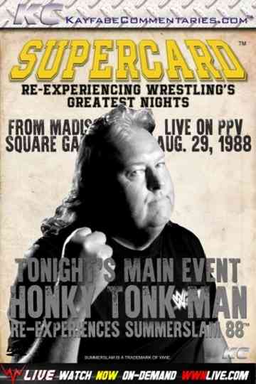 Supercard Summerslam 88 with The Honky Tonk Man Poster