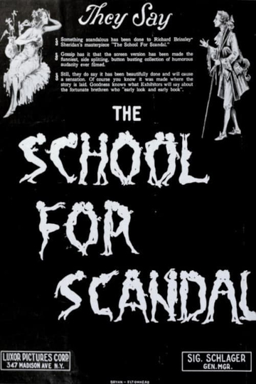 The School for Scandal Poster