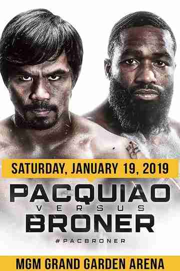 Manny Pacquiao vs Adrien Broner Poster