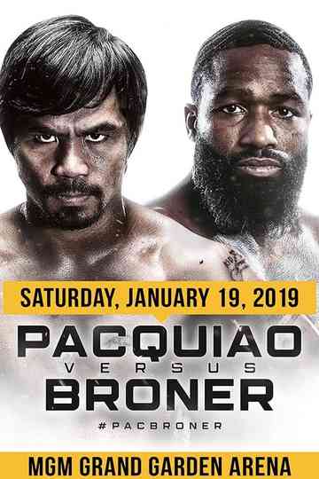 Manny Pacquiao vs Adrien Broner Poster