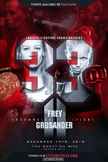 Invicta FC 33: Frey vs. Grusander II Poster