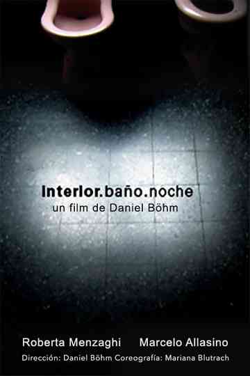 Interior Bathroom Night Poster