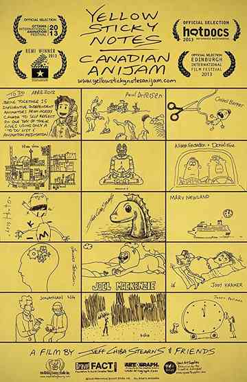 Yellow Sticky Notes: Canadian Anijam Poster