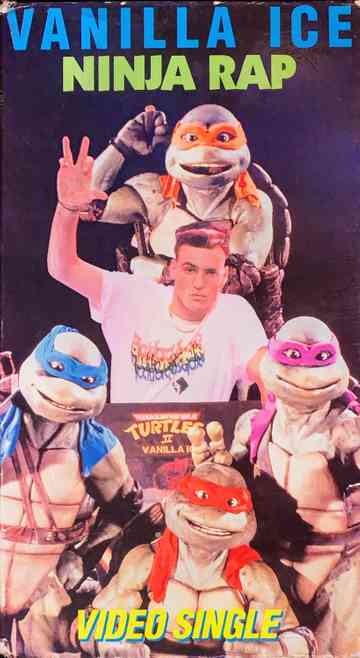 Vanilla Ice Ninja Rap Poster