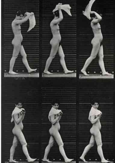 A Woman Throwing on a Shawl Poster