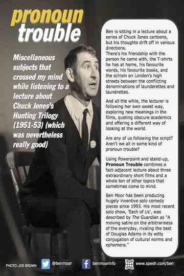 Ben Moor: Pronoun Trouble Poster