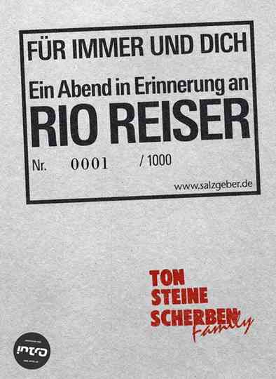 Für immer und dich - Ein Abend in Erinnerung an Rio Reiser Poster