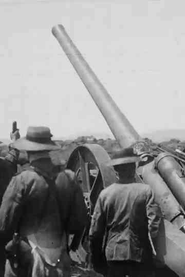 Naval Guns Firing at Colenso Poster