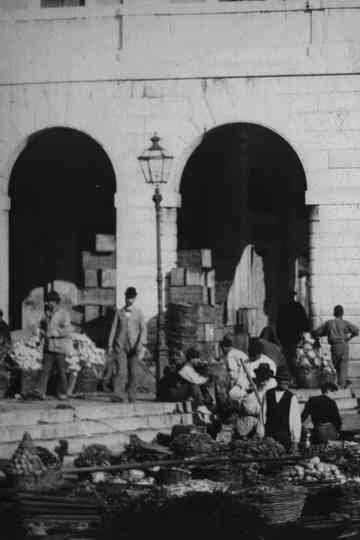 Panoramic View of the Vegetable Market at Venice Poster