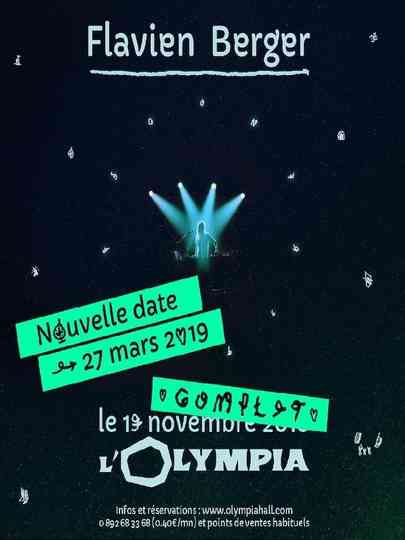 Flavien Berger - Live at Olympia Poster