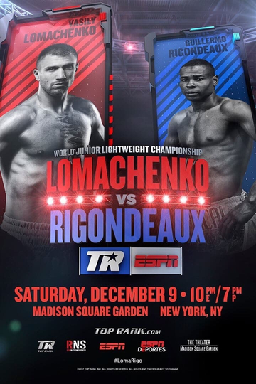 Vasyl Lomachenko vs Guillermo Rigondeaux