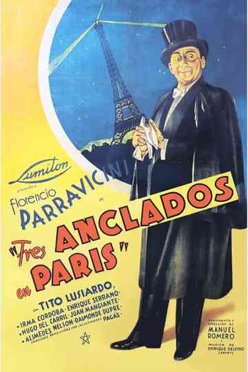 Tres anclados en París Poster
