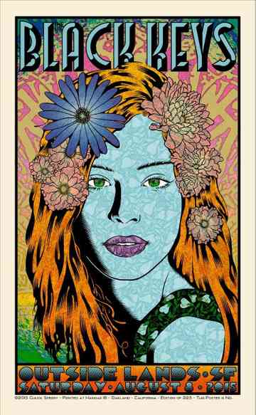 The Black Keys Live at Outside Lands Music Festival 2015 Poster