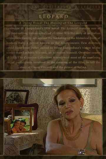 A Dying Breed: The Making of The Leopard Poster