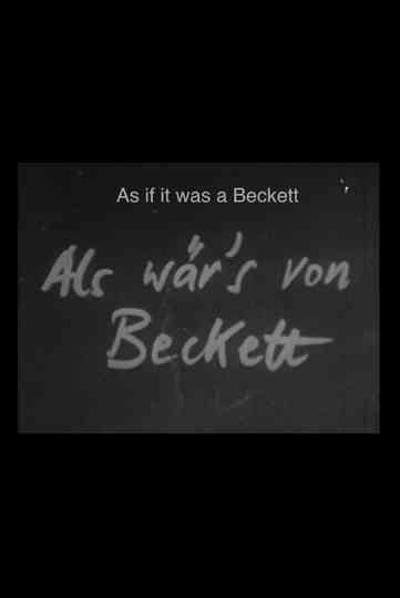 As if by Beckett Poster