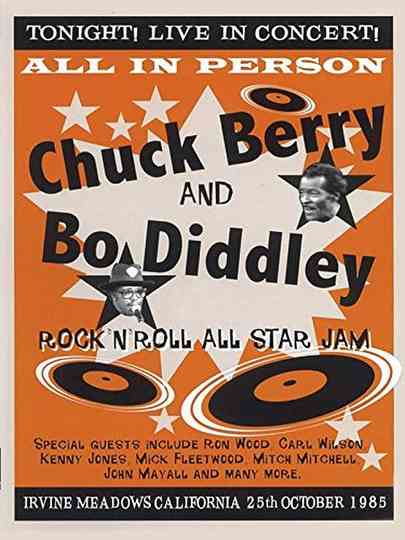 Chuck Berry  Bo Diddley Rock n Roll All Star Jam Poster