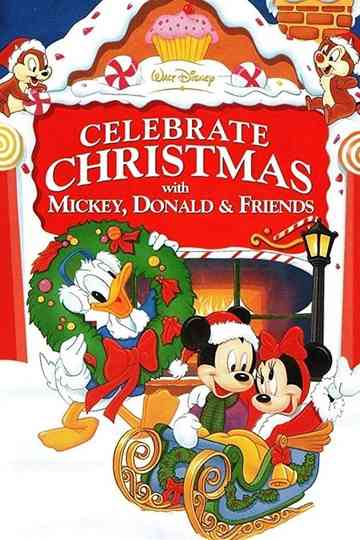 Celebrate Christmas With Mickey Donald  Friends Poster