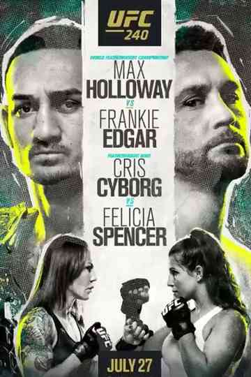 UFC 240 Holloway vs Edgar Poster