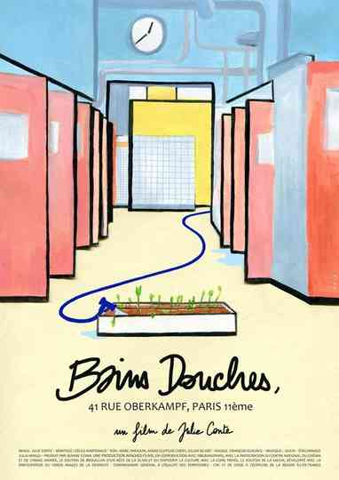 Public showers Oberkampf street Paris Poster