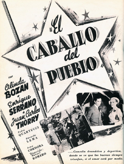 El caballo del pueblo Poster