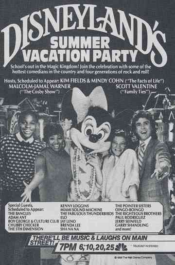 Disneyland's Summer Vacation Party Poster