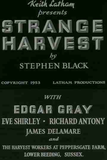Strange Harvest Poster