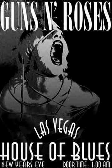 Guns N Roses Live at the House of Blues  Las Vegas Poster