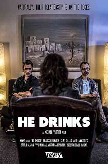 He Drinks Poster