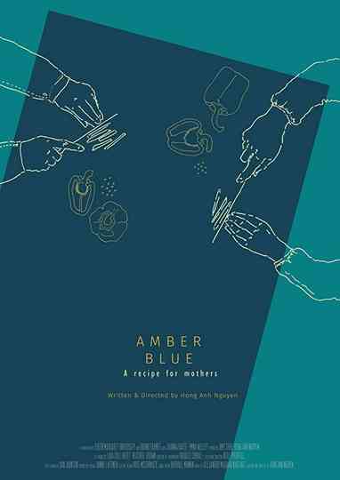 Amber Blue Poster