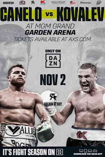 Canelo Alvarez vs Sergey Kovalev Poster