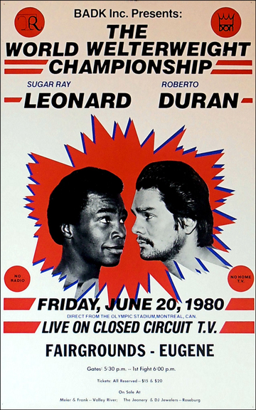 Sugar Ray Leonard vs Roberto Duran