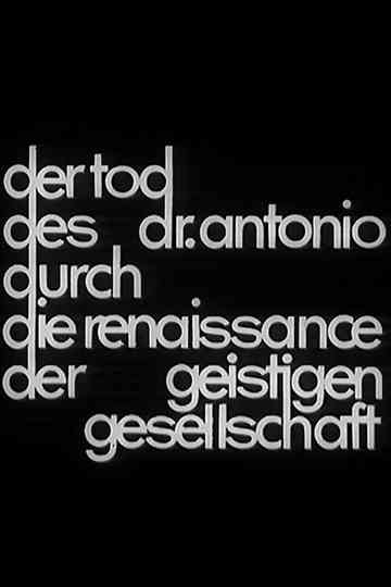 Der Tod des Dr. Antonio durch die Renaissance der geistigen Gesellschaft Poster