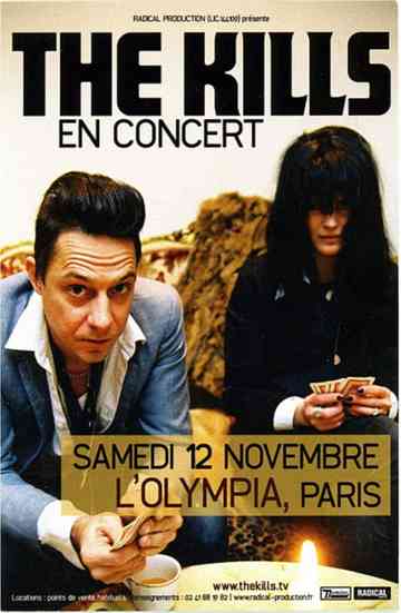 The Kills  Live At LOlympia Theatre Poster