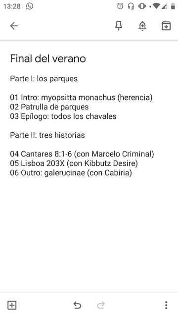 Final del verano Poster