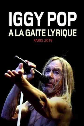 Iggy Pop Live at La Gaîté Lyrique Paris Poster