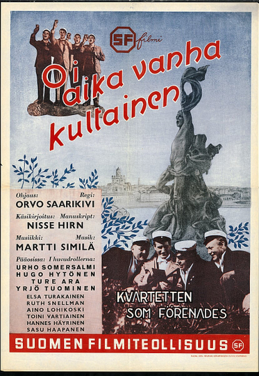 Oi aika vanha kultainen Poster