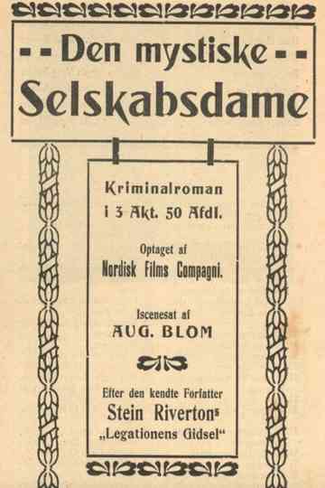 Den mystiske selskabsdame Poster