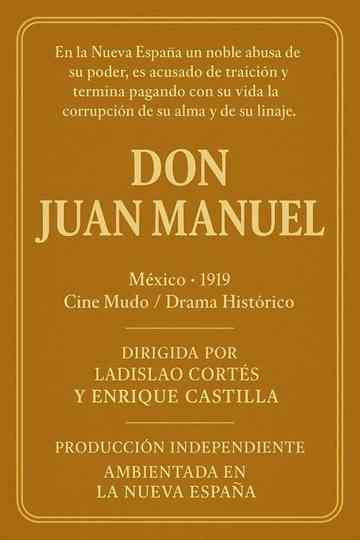Don Juan Manuel Poster