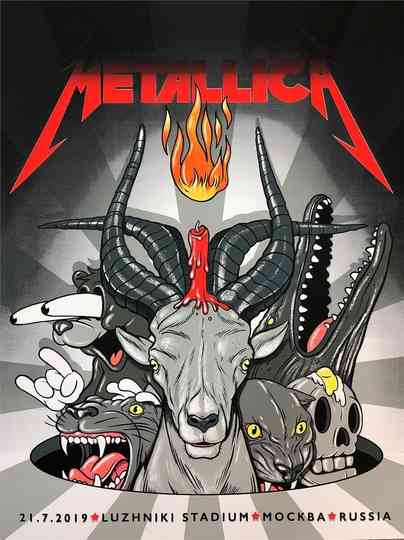Metallica  Live in Moscow 2019 Poster
