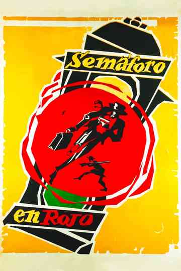 Semáforo en rojo Poster