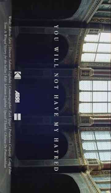 You Will Not Have My Hatred Poster