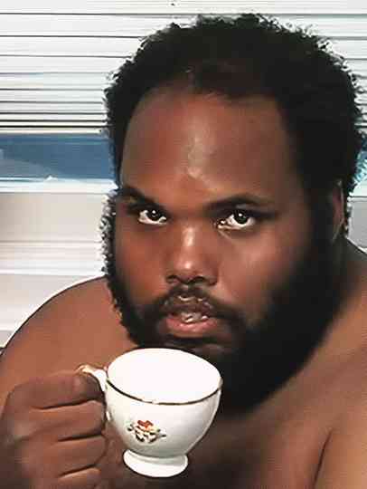 Living Photograph Chris with Teacup Poster