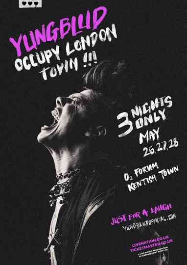 YUNGBLUD LIVE AT BRIXTON ACADEMY Poster