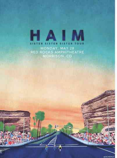 HAIM: Red Rocks Amphitheatre Poster