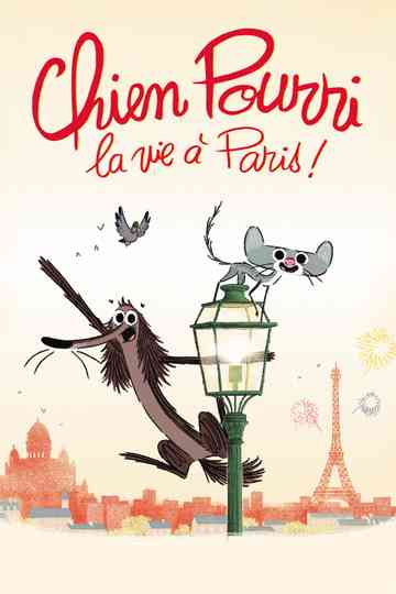 Stinky Dog Happy Life in Paris Poster