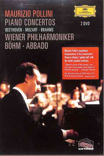 Pollini Piano Concertos Beethoven Mozart and Brahms Poster
