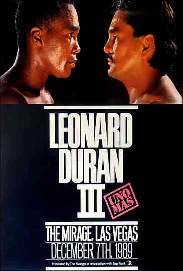 Roberto Duran vs Sugar Ray Leonard III Poster